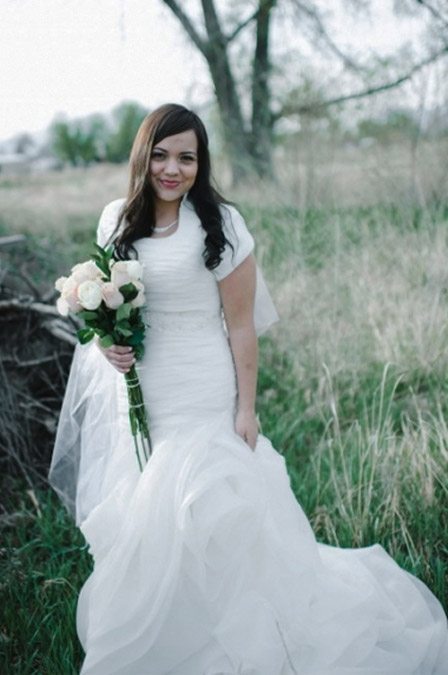 Bride Milady in Affordable custom-made wedding dress