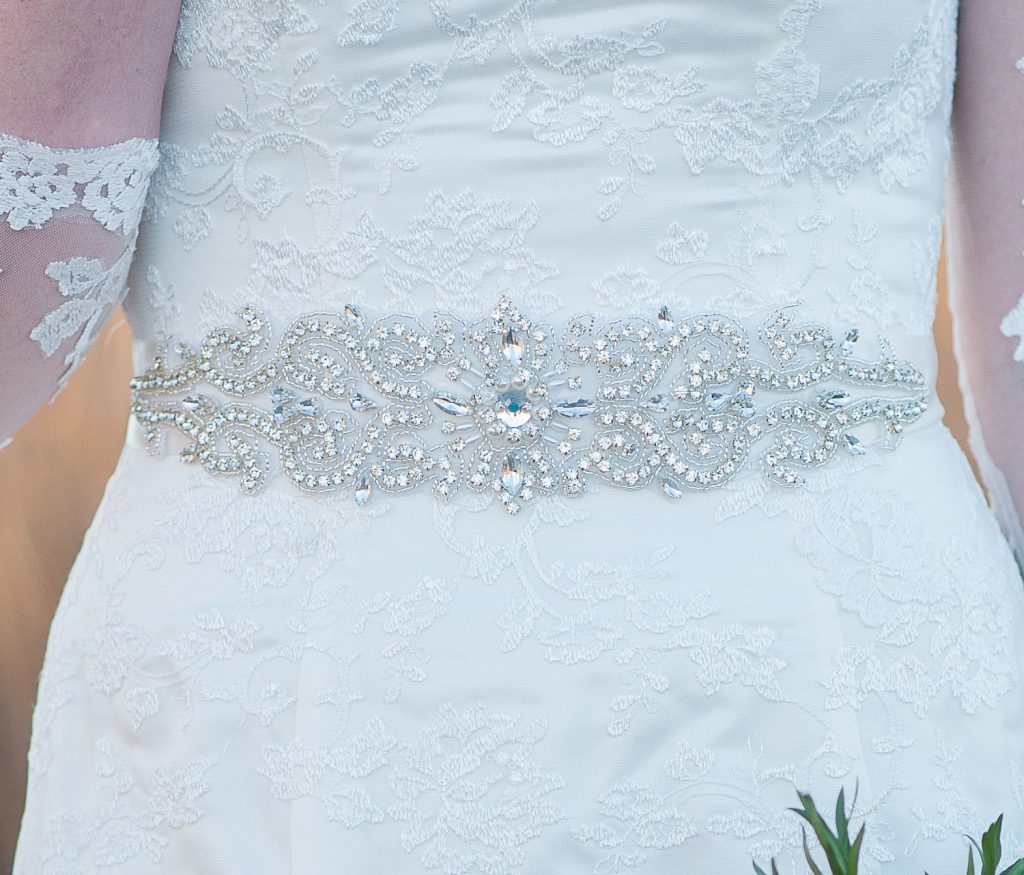 Affordable Rhinestone Wedding gown Sash belt
