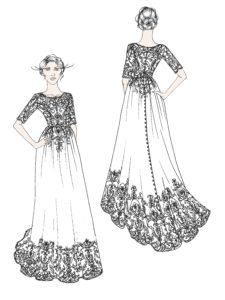 Jessica Alvari custom dress